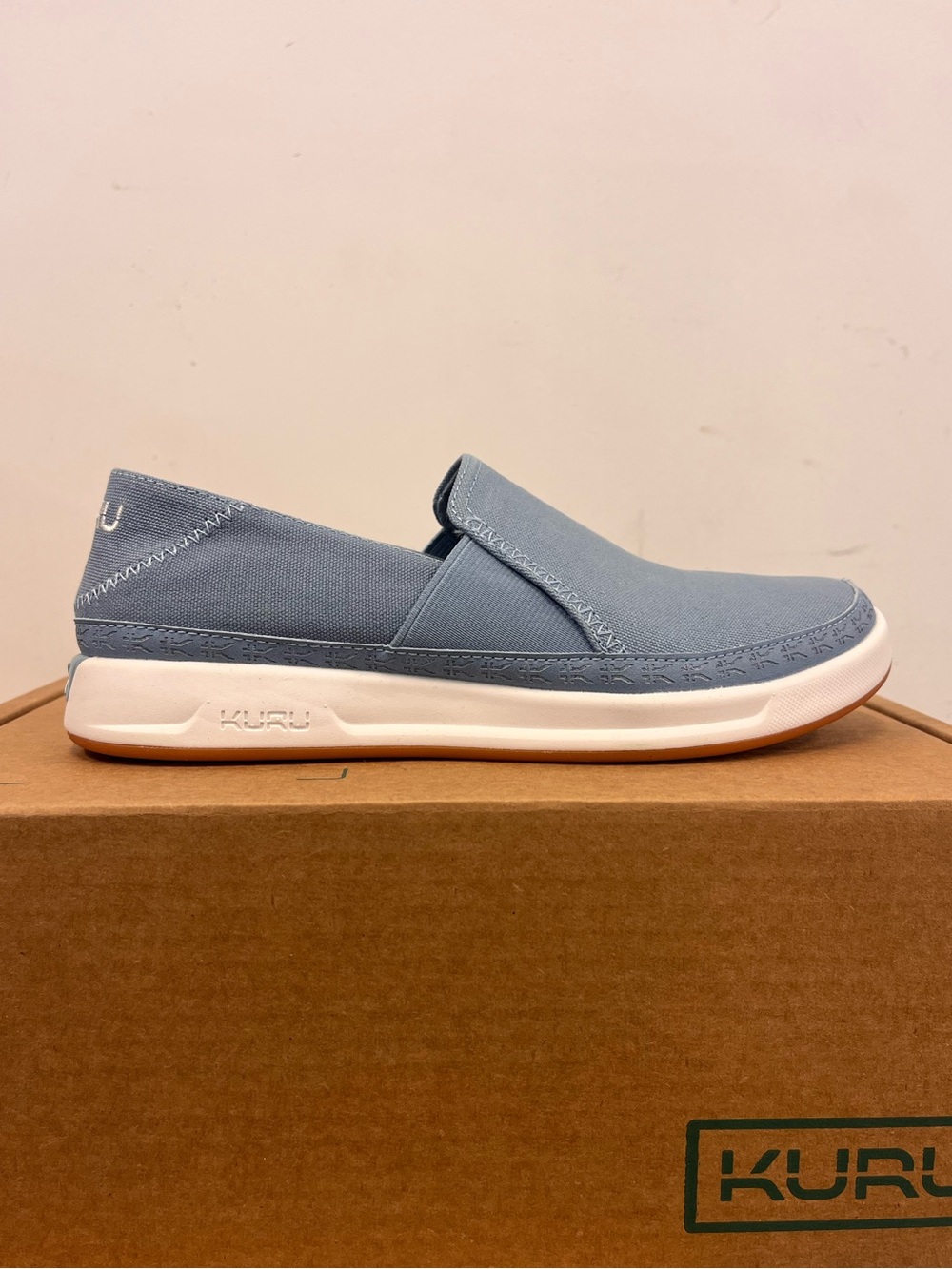 KURU Women’s ROAM ATLA Slip-On Light Blue Size 6.5 Orthopedic Shoes